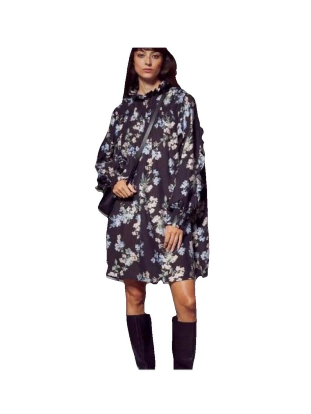 H&M Black Long sleeve Dress Womens Sz Xl Excellent